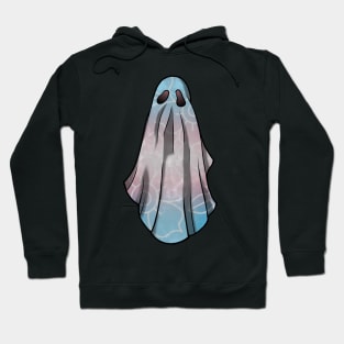 Transgender Pride Flowery Ghost Hoodie